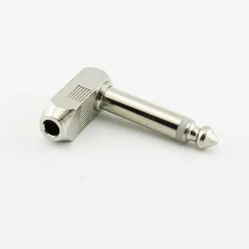 1pc 1/4" 6.35mm Mono Male 90 Degree Right Angle Audio Adapter Solderless Connector
1pc 1/4" 6.35mm Mono Male 90 Degree Right Angle Audio Adapter Solderless Connector