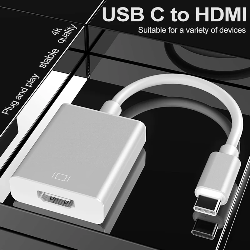 Type-C USB C to 4K HDMI Digital AV Adapter for MacBook 2020-2016 Pro 13/15/16 for Samsung/Surface/Chromebook Plug and play
Type-C USB C to 4K HDMI Digital AV Adapter for MacBook 2020-2016 Pro 13/15/16 for Samsung/Surface/Chromebook Plug and play