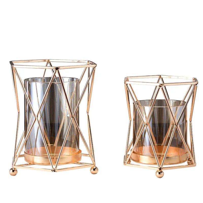 Luxury Gold Iron Art Simple Candle Holders Metal Geometric Cage Living Room Desktop Candelabra Kaarsenhouder Home Decor EC50LZ
Luxury Gold Iron Art Simple Candle Holders Metal Geometric Cage Living Room Desktop Candelabra Kaarsenhouder Home Decor EC50LZ