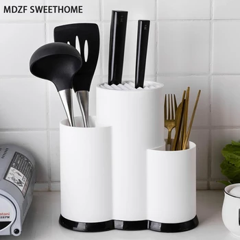 MDZF SWEETHOME Multi-Function Utensil Holder Knife Block PP Flatware Drainer Storage Box Spoon Fork Kitchen Organizer Rack
MDZF SWEETHOME Multi-Function Utensil Holder Knife Block PP Flatware Drainer Storage Box Spoon Fork Kitchen Organizer Rack