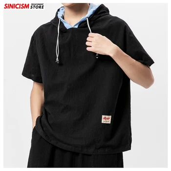Sinicism Store New 2020 Men Solid Hooded TShirts Men's Summer Tees Loose TShirts Male Fake 2 Piece Clothing Chinese Style Tops
Sinicism Store New 2020 Men Solid Hooded TShirts Men's Summer Tees Loose TShirts Male Fake 2 Piece Clothing Chinese Style Tops