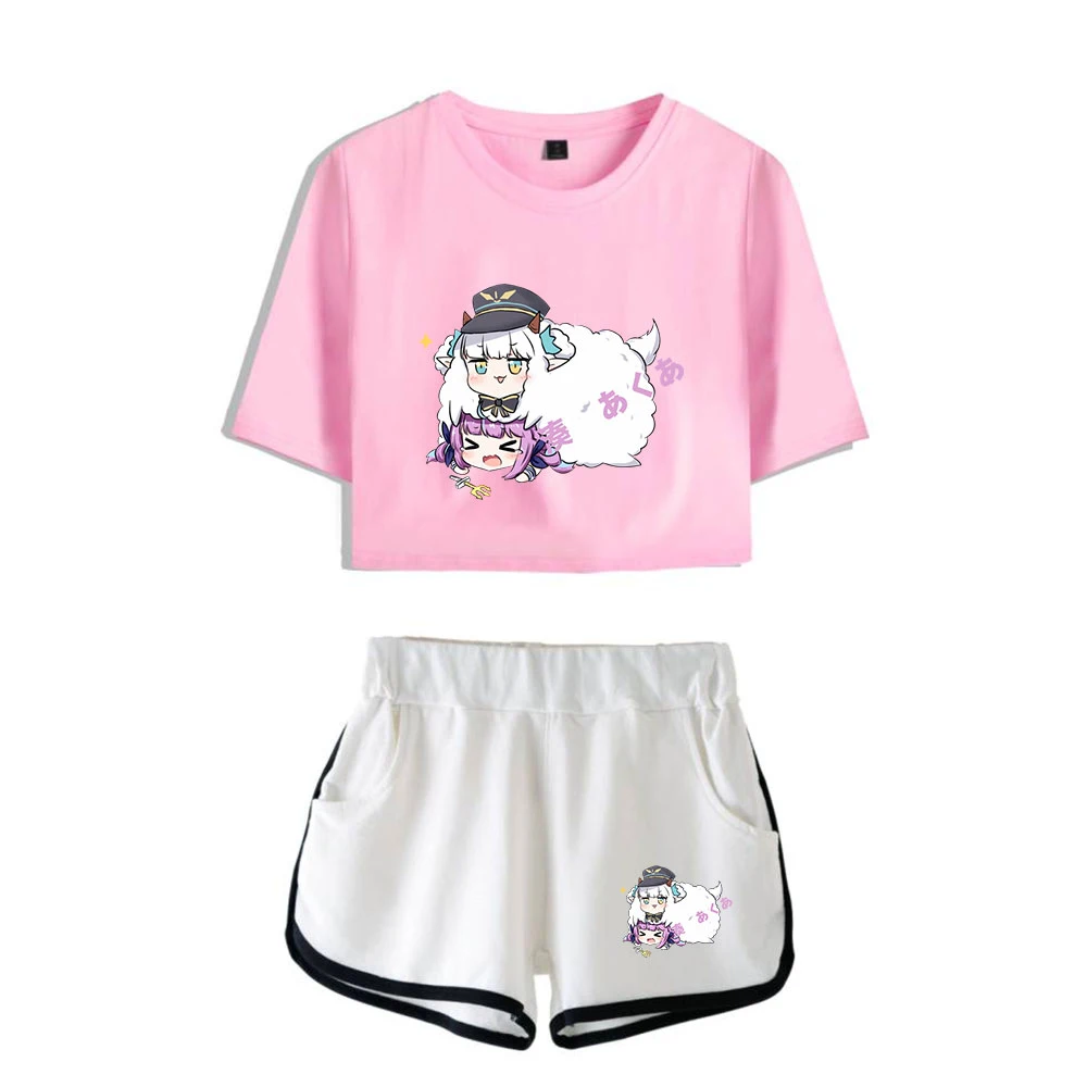 HOLOLIVE VTuber minato aqua Print Summer Women Sets Sexy Short Tops+shorts Elastic Waist Suits Cool Streetwear Two Piece Sets
HOLOLIVE VTuber minato aqua Print Summer Women Sets Sexy Short Tops+shorts Elastic Waist Suits Cool Streetwear Two Piece Sets