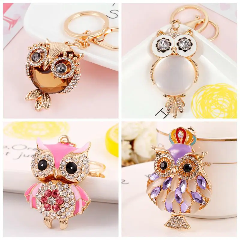 2020 Most Popular Lovely crystal Studded Owl Car key chains Color alloy key chain bag pendant creative little gift
2020 Most Popular Lovely crystal Studded Owl Car key chains Color alloy key chain bag pendant creative little gift