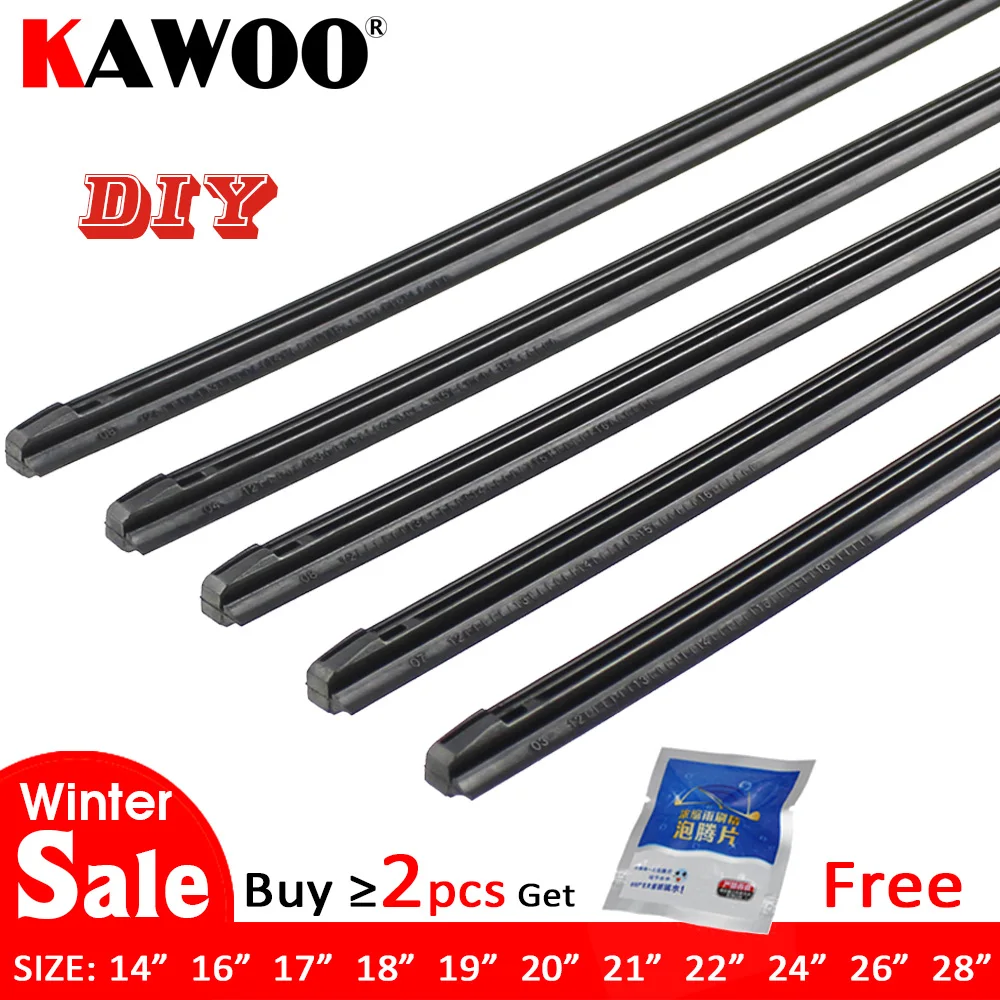 Top Auto Car Vehicle Insert Rubber strip Wiper Blade (Refill) 8mm Soft 14" 16" 17" 18" 19" 20" 21" 22" 24" 26" 2pcs accessories 
Top Auto Car Vehicle Insert Rubber strip Wiper Blade (Refill) 8mm Soft 14" 16" 17" 18" 19" 20" 21" 22" 24" 26" 2pcs accessories