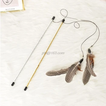 Interactive Flying Feather Wand Teaser Cat Toy Catcher with Extra Long String Funny Exerciser Playing Stick for Kitten
Interactive Flying Feather Wand Teaser Cat Toy Catcher with Extra Long String Funny Exerciser Playing Stick for Kitten