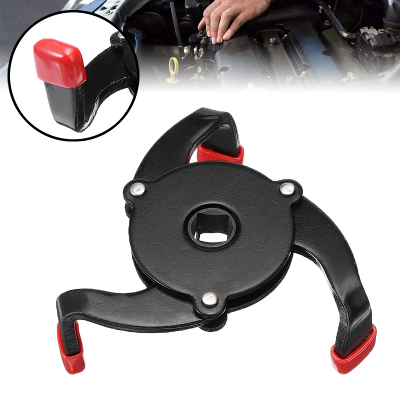 One-Way 3-Jaw Adjustable Oil Filter Wrench Universal Spanner Removal Tool 58-100mm Range Change Machine Oil Grid Filter Wrench
One-Way 3-Jaw Adjustable Oil Filter Wrench Universal Spanner Removal Tool 58-100mm Range Change Machine Oil Grid Filter Wrench