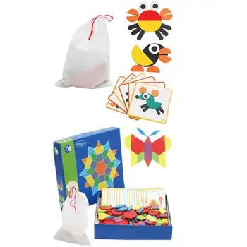 Wooden Jigsaw Puzzle Set Hand-eye Coordination Hand Flexibility Creative DIY Tangram Kids Montessori Educational Toys
Wooden Jigsaw Puzzle Set Hand-eye Coordination Hand Flexibility Creative DIY Tangram Kids Montessori Educational Toys