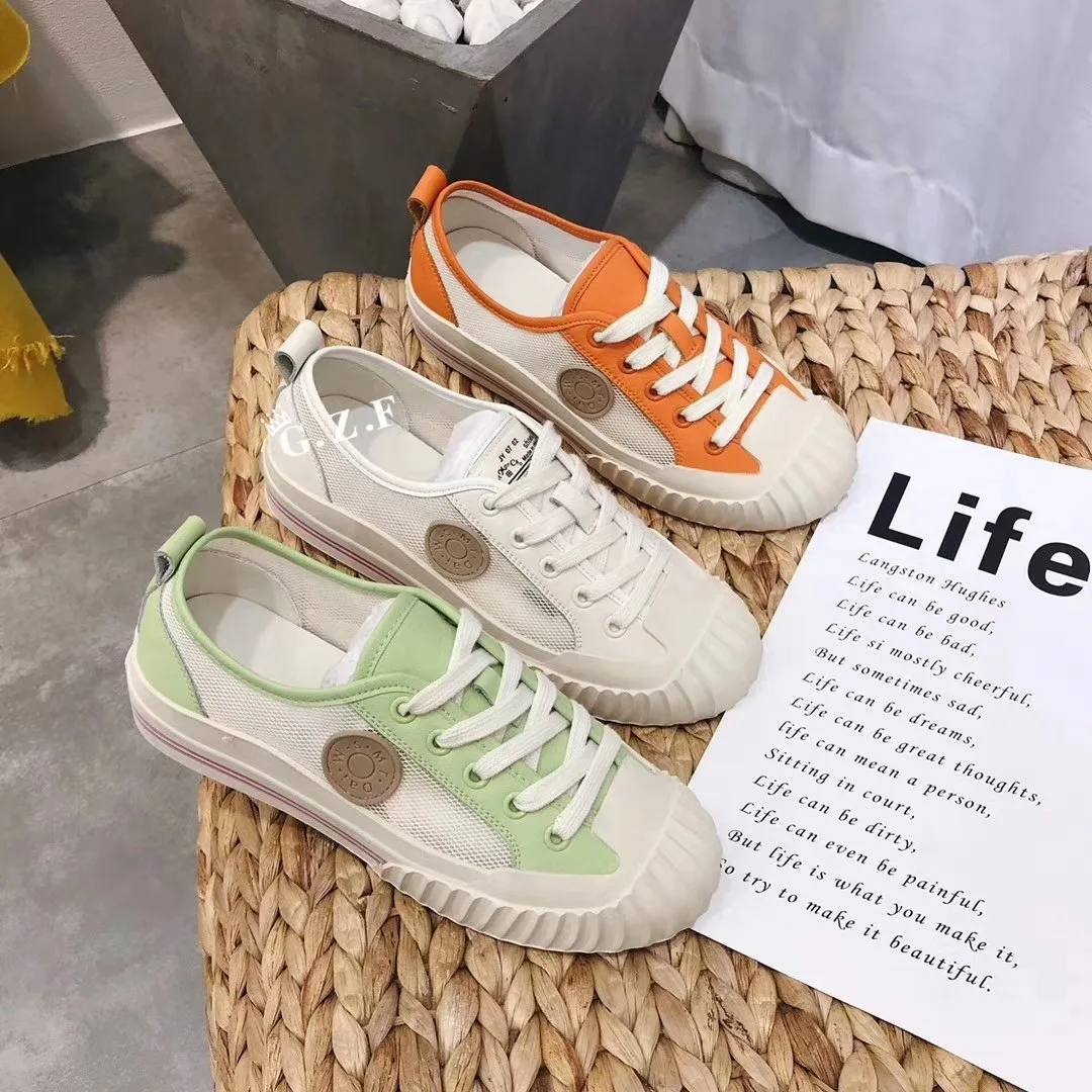 2019 Summer New Style Women's Network Shoes South Korea Biscuit Shoe Tip Lace up Front Breathable Genuine Leather White Shoes Re
2019 Summer New Style Women's Network Shoes South Korea Biscuit Shoe Tip Lace up Front Breathable Genuine Leather White Shoes Re
