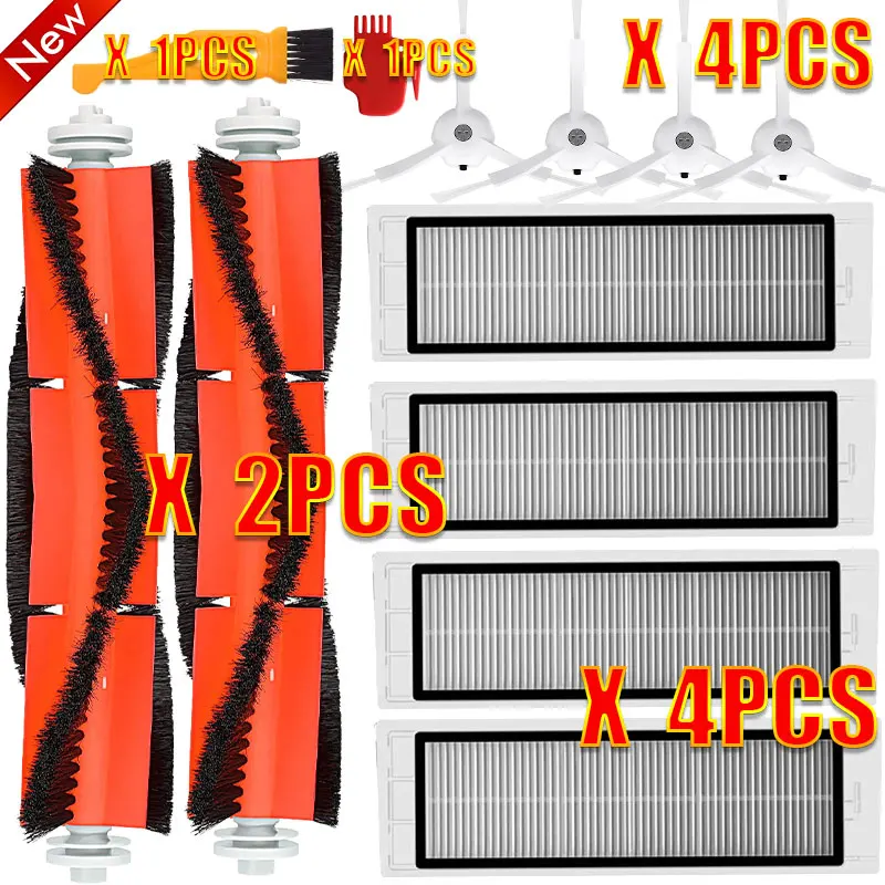 4 HEPA Filter + 4 Side Brush + 2 Main Brush for Xiaomi MI Robot Vacuum 2 Roborock S50 Vacuum Cleaner Parts Accessories
4 HEPA Filter + 4 Side Brush + 2 Main Brush for Xiaomi MI Robot Vacuum 2 Roborock S50 Vacuum Cleaner Parts Accessories