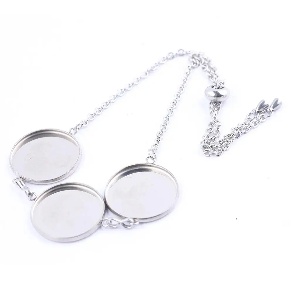 5pcs fit 20mm cabochon bracelet setting blanks stainless steel adjustable chain bracelets bezels diy findings
5pcs fit 20mm cabochon bracelet setting blanks stainless steel adjustable chain bracelets bezels diy findings