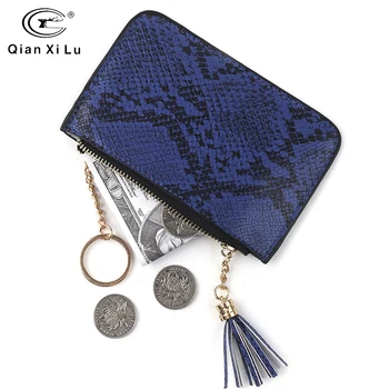 QianXiLu New ladies short casual zipper buckle small card bag super soft leather pocket small handbag wallet Snakeskin grain
QianXiLu New ladies short casual zipper buckle small card bag super soft leather pocket small handbag wallet Snakeskin grain