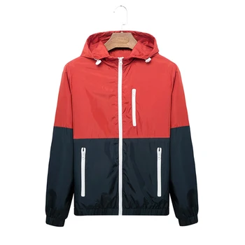 Manoswe Spring Summer Men's Lightweight Windbreaker Jacket Splice Hooded Jacket Outdoor Sports Jogging Slim Fit Zipper Coats 
Manoswe Spring Summer Men's Lightweight Windbreaker Jacket Splice Hooded Jacket Outdoor Sports Jogging Slim Fit Zipper Coats