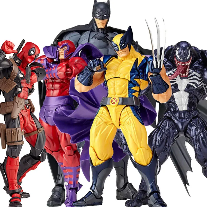 Avengers Joint movable Iron Man Venom Spider Man Captain America batman Magneto Wolverine PVC Action Figure model toys with box
Avengers Joint movable Iron Man Venom Spider Man Captain America batman Magneto Wolverine PVC Action Figure model toys with box