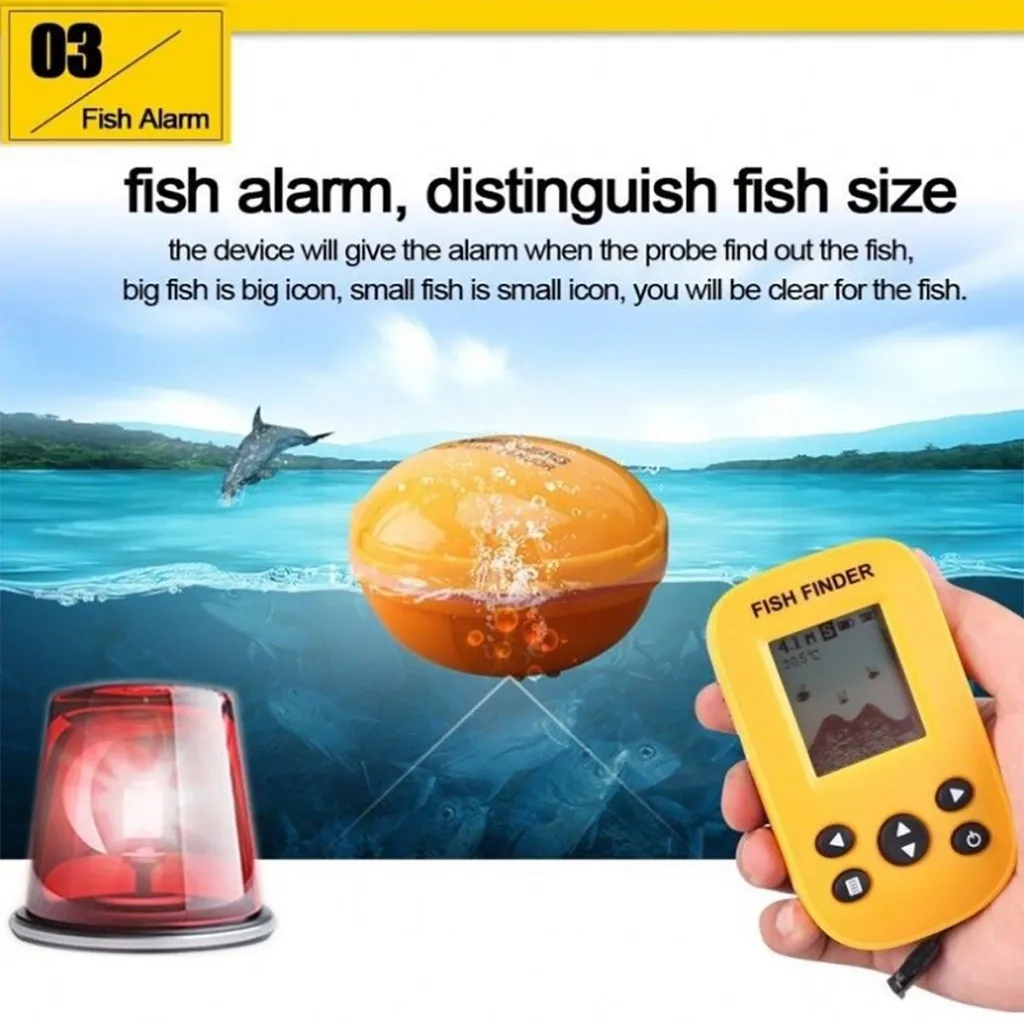 Freshwate-r Fish Finde-r Electric Boat Fishing Depth Wireless Locator Tracke-r Autumn winter new High-class Design 2019
Freshwate-r Fish Finde-r Electric Boat Fishing Depth Wireless Locator Tracke-r Autumn winter new High-class Design 2019