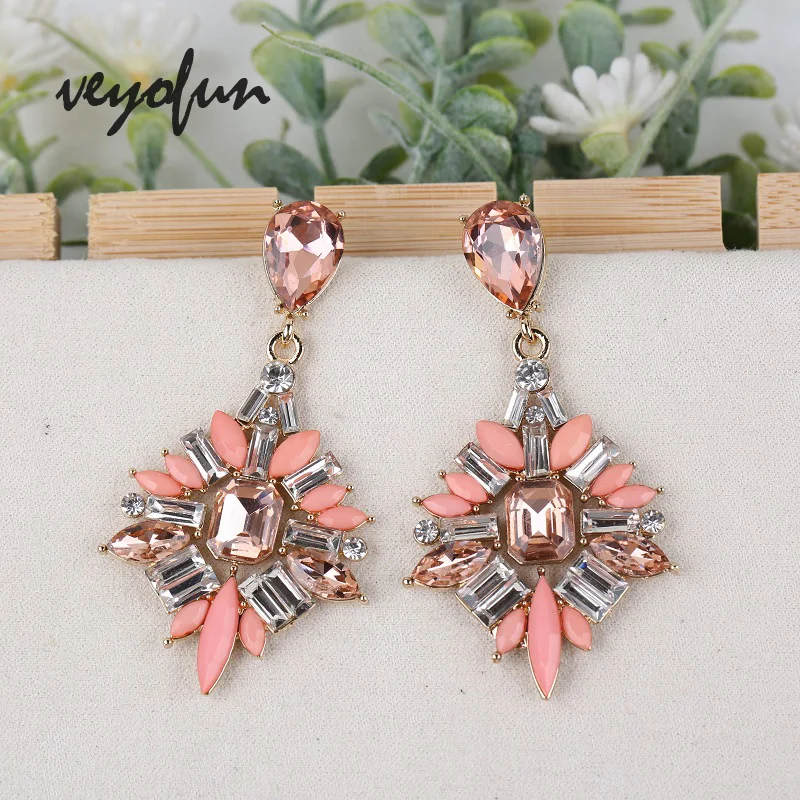 VEYOFUN Trendy Acrylic Crystal Drop Earrings Vintage Bridal Dangle Earrings for Woman Fashion Jewelry Gift New
VEYOFUN Trendy Acrylic Crystal Drop Earrings Vintage Bridal Dangle Earrings for Woman Fashion Jewelry Gift New