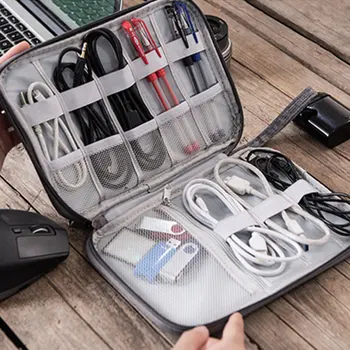 Wire Power Travel Bank Cable Pen Charger USB Box Storage Organizer Protection Case Bag Data Band Electronics Earphone Apple Gray
Wire Power Travel Bank Cable Pen Charger USB Box Storage Organizer Protection Case Bag Data Band Electronics Earphone Apple Gray