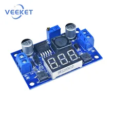 LM2596 Digital Step Down Converter Voltage Regulator Module 4-40V to 1.3-37V Adjustable LED Display Voltmeter Power Supply Board
LM2596 Digital Step Down Converter Voltage Regulator Module 4-40V to 1.3-37V Adjustable LED Display Voltmeter Power Supply Board