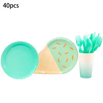 Ice cream Party supplies Disposable Dinnerware Set Paper Plates, Cups-Serves 8 H4GD
Ice cream Party supplies Disposable Dinnerware Set Paper Plates, Cups-Serves 8 H4GD