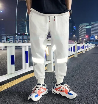 Side Stripe New Summer Men Sweatpant Flash Reflective Pants Joggers Male Hip Hop Party Night Jogger Baggy Trousers 3XL
Side Stripe New Summer Men Sweatpant Flash Reflective Pants Joggers Male Hip Hop Party Night Jogger Baggy Trousers 3XL