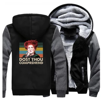 Hocus Pocus Winifred Sanderson Dost Thou Comprehend Vintage Funny Raglan Jackets Men 2019 Winter Warm Fleece Thick Mens Warm 
Hocus Pocus Winifred Sanderson Dost Thou Comprehend Vintage Funny Raglan Jackets Men 2019 Winter Warm Fleece Thick Mens Warm