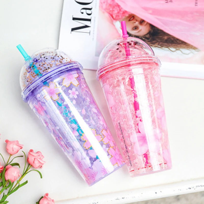 Creative water cup cute student gradient color cherry plastic cup Tea cup Drink cup Coffe cup double-layer cooling straw cup
Creative water cup cute student gradient color cherry plastic cup Tea cup Drink cup Coffe cup double-layer cooling straw cup