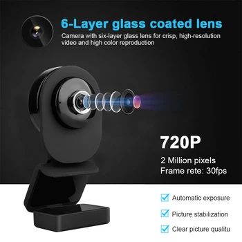2 Megapixel Auto Focus HD Webcam 720P PC Web USB Camera Cam Video Conference with Microphone for Laptop Computer
2 Megapixel Auto Focus HD Webcam 720P PC Web USB Camera Cam Video Conference with Microphone for Laptop Computer