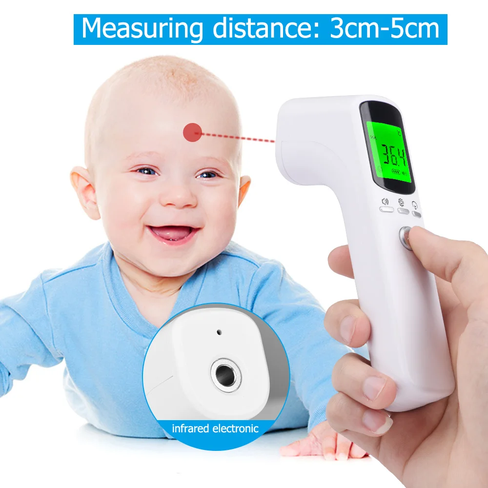 Muti-Fuction Forehead Thermometer Digital Infrared Thermometer Portable Non-Contact Infrared Temperature Measurement Device
Muti-Fuction Forehead Thermometer Digital Infrared Thermometer Portable Non-Contact Infrared Temperature Measurement Device