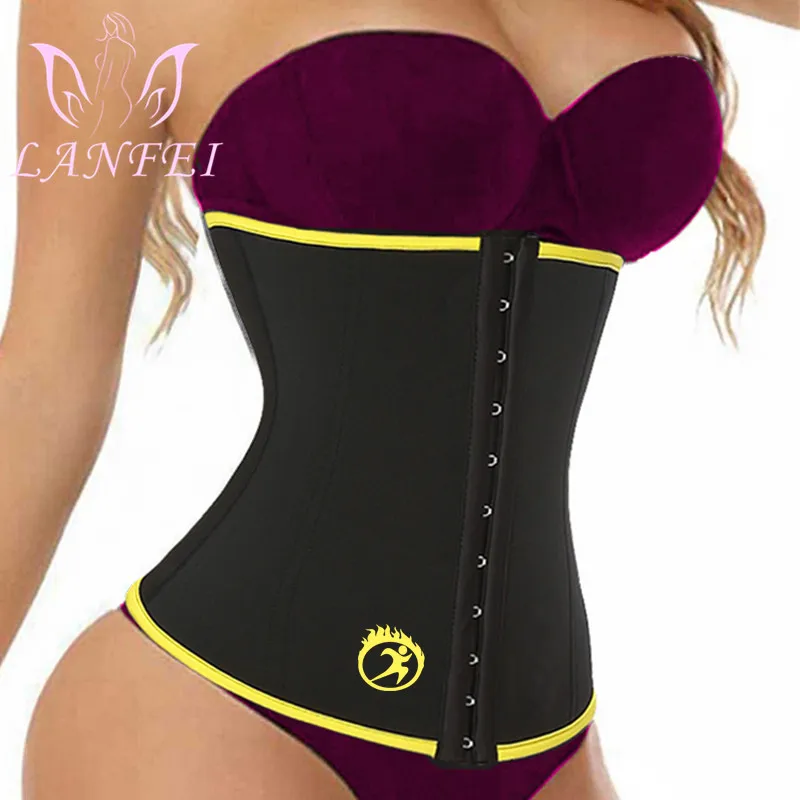 LANFEI Women Waist Trainer Trimmer Body Shaper Belt Sauna Slimming Modeling Strap Hot Neoprene Sweat Corset Weight Loss Fajas
LANFEI Women Waist Trainer Trimmer Body Shaper Belt Sauna Slimming Modeling Strap Hot Neoprene Sweat Corset Weight Loss Fajas