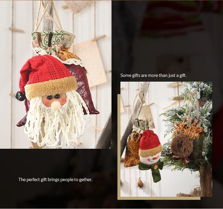 christmas peaceful fruit bags xmas gifts packaging santa claus