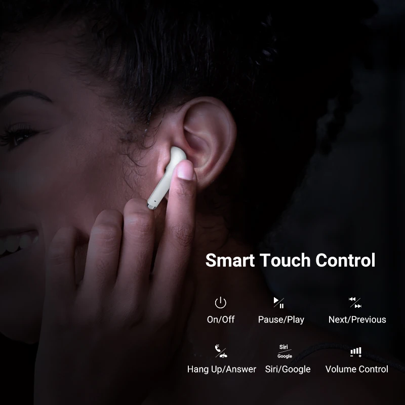 Langsdom Bluetooth 5 0 наушники TWS True беспроводные стерео с микрофоном для телефона iphone