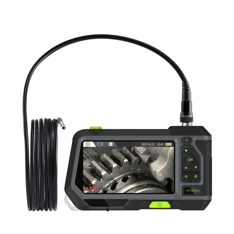 5Inch Industrial Endoscope Borescope 14.5mm Auto Focus Lens Inspection Camera with Semi-Rigid Tube LED Lights and Toolbox
5Inch Industrial Endoscope Borescope 14.5mm Auto Focus Lens Inspection Camera with Semi-Rigid Tube LED Lights and Toolbox