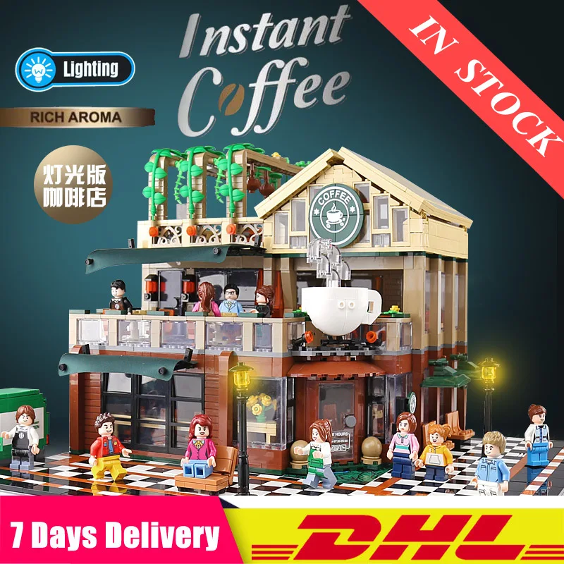 IN STOCK 601093 2095Pcs Idea City Street View with LED Light Coffee House Building Blocks Bricks Compatible Legoinglys Kids Toys
IN STOCK 601093 2095Pcs Idea City Street View with LED Light Coffee House Building Blocks Bricks Compatible Legoinglys Kids Toys