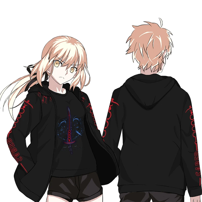 Fate Grand Order FGO Saber Alter Assassin Yama no okina Cosplay Sweatshirt Anime Printed Zipper Fleece Hoodie Coat
Fate Grand Order FGO Saber Alter Assassin Yama no okina Cosplay Sweatshirt Anime Printed Zipper Fleece Hoodie Coat