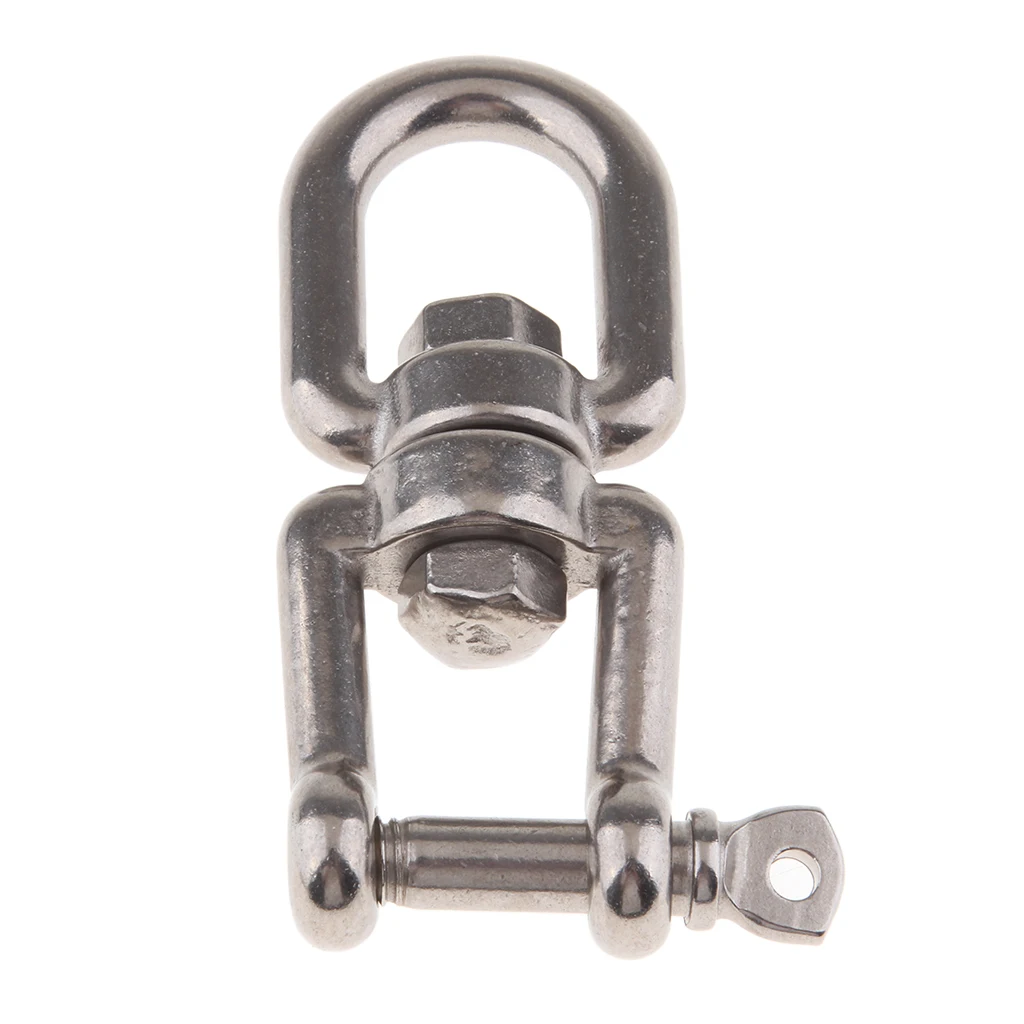 Stainless Steel Anchor Chain Eye Shackle Snap Hook Swivel Jaw 8mm Silver Stainless Steel Anchor Chain Eye Shackle Snap Hook Swivel Jaw 8mm Silver