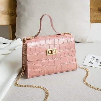 PU Fashion Women Bags 2020 Summer New Crocodile Pattern Handbag Shoulder Messenger Chain Lock Small Square Bag Wholesale
PU Fashion Women Bags 2020 Summer New Crocodile Pattern Handbag Shoulder Messenger Chain Lock Small Square Bag Wholesale
