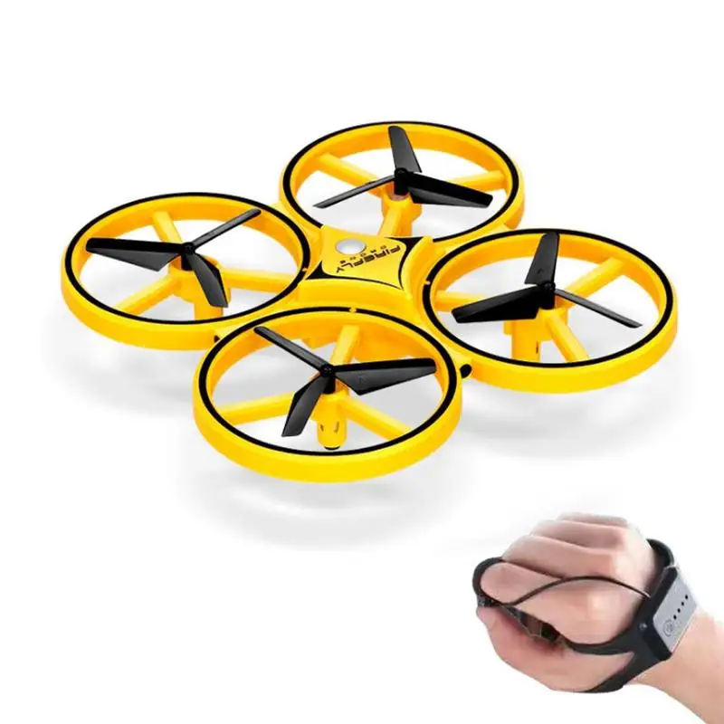 Mini Quadcopter Induction Drone Smart Watch Remote Sensor RC Airplane UFO Somatosenorial Interaction Noctilucent RC Toys
Mini Quadcopter Induction Drone Smart Watch Remote Sensor RC Airplane UFO Somatosenorial Interaction Noctilucent RC Toys