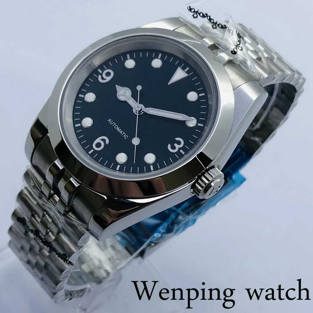Bliger 36mm No Logo Men Top Casual Business Mechanical Watch Sapphire Crystal Black Dial Luminous NH35 Movement Automatic Watch
Bliger 36mm No Logo Men Top Casual Business Mechanical Watch Sapphire Crystal Black Dial Luminous NH35 Movement Automatic Watch