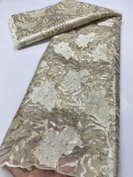 Sequins lace fabric high quality african party lace fabric 5yards french african lace fabric for sequins lace 3718b 
Sequins lace fabric high quality african party lace fabric 5yards french african lace fabric for sequins lace 3718b