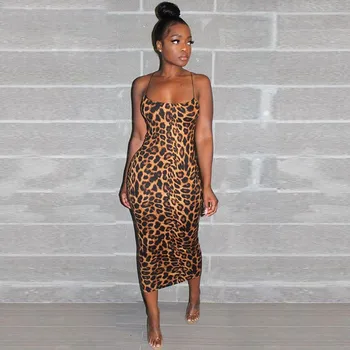 Sexy Cheetah Leopard Print Midi Dress Women Clothes Plus Size Vestido Elegant Spaghetti Strap Bodycon Night Club Dresses
Sexy Cheetah Leopard Print Midi Dress Women Clothes Plus Size Vestido Elegant Spaghetti Strap Bodycon Night Club Dresses