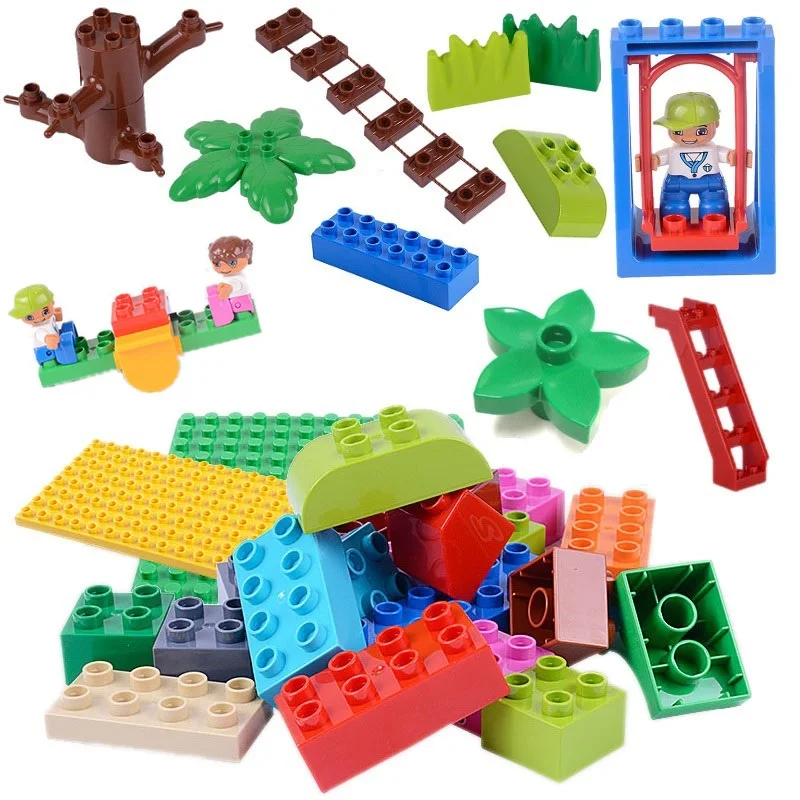 Large Building Blocks Accessories DIY Block Parts Compatible Duploe Bricks Swing Seesaw Ferris Wheel Education Toy For Kids Gift
Large Building Blocks Accessories DIY Block Parts Compatible Duploe Bricks Swing Seesaw Ferris Wheel Education Toy For Kids Gift