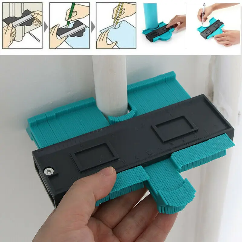 Irregular ruler Contour Gauge Duplicator Profile Tiling Laminate Edge Shaping Measure Ruler Tool
Irregular ruler Contour Gauge Duplicator Profile Tiling Laminate Edge Shaping Measure Ruler Tool