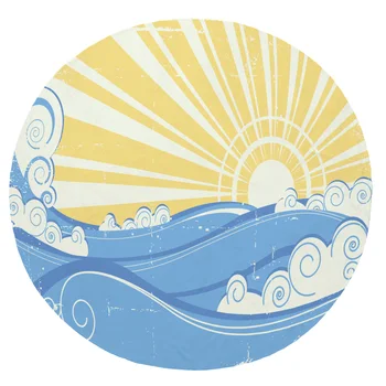 Super Soft Plush Flannel Blanket Surfing Sunshine Waves Simple Blankets Round Throw Blanket for Beds
Super Soft Plush Flannel Blanket Surfing Sunshine Waves Simple Blankets Round Throw Blanket for Beds