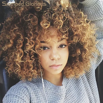 Stamped Glorious Synthetic Wig Short Afro Kinky Curly Brown Hair for Black Women 14Inches Wigs with Bangs Resistant Hair
Stamped Glorious Synthetic Wig Short Afro Kinky Curly Brown Hair for Black Women 14Inches Wigs with Bangs Resistant Hair