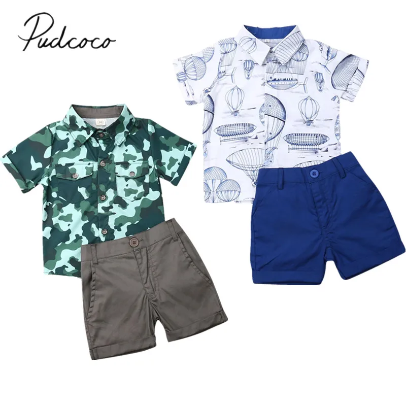 Лето 2019 одежда для малышей топы на пуговицах маленьких мальчиков футболка с