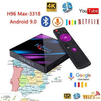 H96 MAX 3318 Smart TV Box Android 9.0 4GB 64GB Media player 4K Google Voice Assistant Netflix Youtube H96MAX TV box support IPTV
H96 MAX 3318 Smart TV Box Android 9.0 4GB 64GB Media player 4K Google Voice Assistant Netflix Youtube H96MAX TV box support IPTV