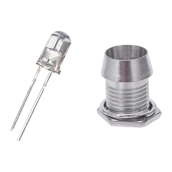 HOT 50 Pcs 5mm RGB LED Light Emission Diode & 20 Pcs Copper 5mm Light Emitting Diode LED Holder Mount Panel Display
HOT 50 Pcs 5mm RGB LED Light Emission Diode & 20 Pcs Copper 5mm Light Emitting Diode LED Holder Mount Panel Display