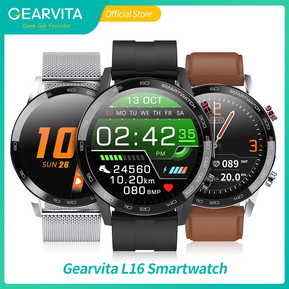Gearvita New L16 Smart Watch ECG Blood Pressure Blood Oxygen 360*360IPS IP68 Waterproof fitness Band VS L13 SmartWatch
Gearvita New L16 Smart Watch ECG Blood Pressure Blood Oxygen 360*360IPS IP68 Waterproof fitness Band VS L13 SmartWatch