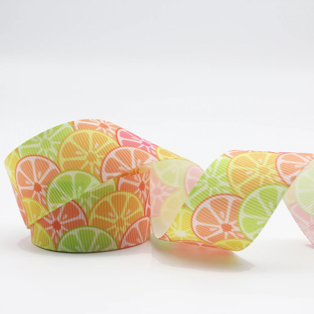 Cartoon Orange Fruit Printed Grosgrain Ribbon 1'' Design Customized Logo for Hair Bows DIY Handmade Materials 10/25/50 Yards
Cartoon Orange Fruit Printed Grosgrain Ribbon 1'' Design Customized Logo for Hair Bows DIY Handmade Materials 10/25/50 Yards