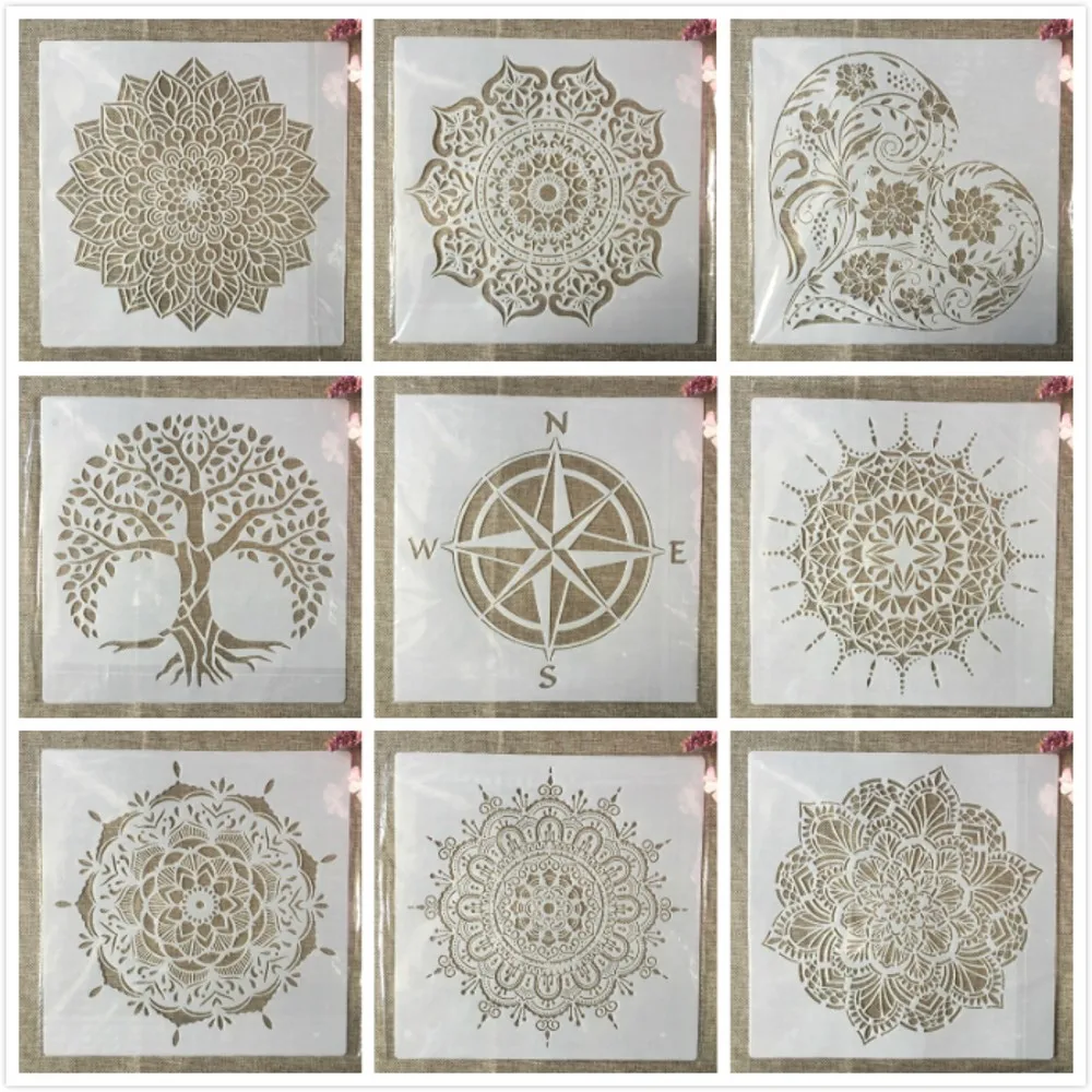 12*12inch Big Mandala Heart Geometry DIY Layering Stencils Wall Painting Scrapbook Coloring Embossing Album Decorative Template
12*12inch Big Mandala Heart Geometry DIY Layering Stencils Wall Painting Scrapbook Coloring Embossing Album Decorative Template
