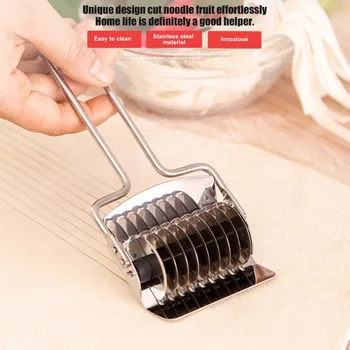 Manual Lattice Roller Cutter Multifunctional Manual Design Stainless Steel Spaghetti Noodle Maker Lattice Roller Kitchen Cooking
Manual Lattice Roller Cutter Multifunctional Manual Design Stainless Steel Spaghetti Noodle Maker Lattice Roller Kitchen Cooking